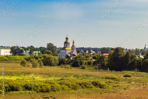 Church of St. Elijah the Prophet in Suzdal  Russia. Golden ring of Russia
