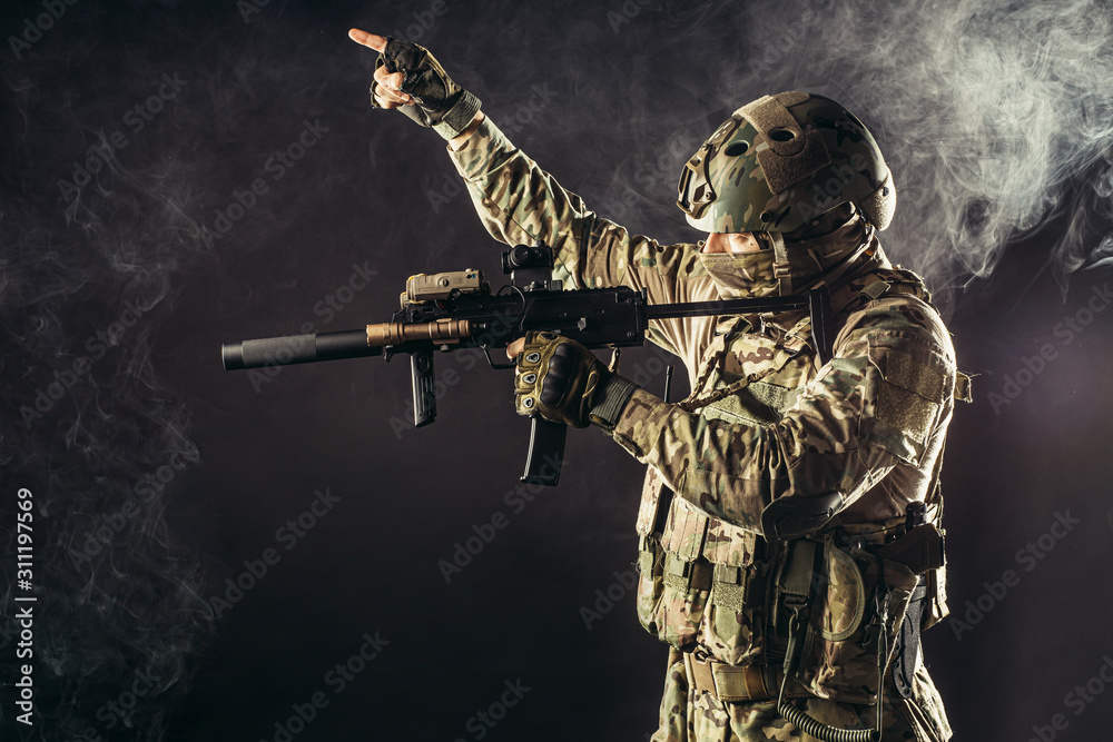 russian military man in special green uniform camouflage have strong and brave character to carry out military service russian military man in special green uniform camouflage have strong and brave character to carry out military service