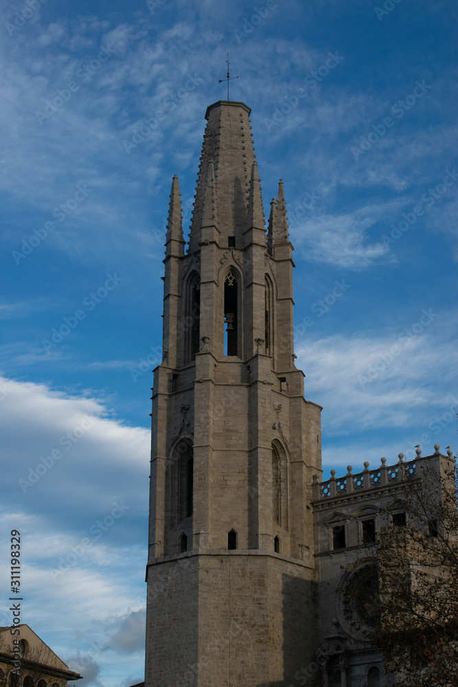 Sant Fèlix church in Girona (Spain), 12th-17th century. Sant Fèlix church in Girona (Spain), 12th-17th century.