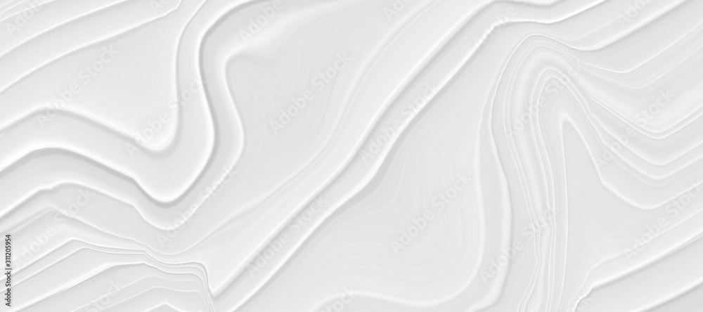 Fototapeta premium Abstract grey white waves and lines pattern. Futuristic template background. 