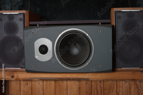 Speakers and subwoofer photo