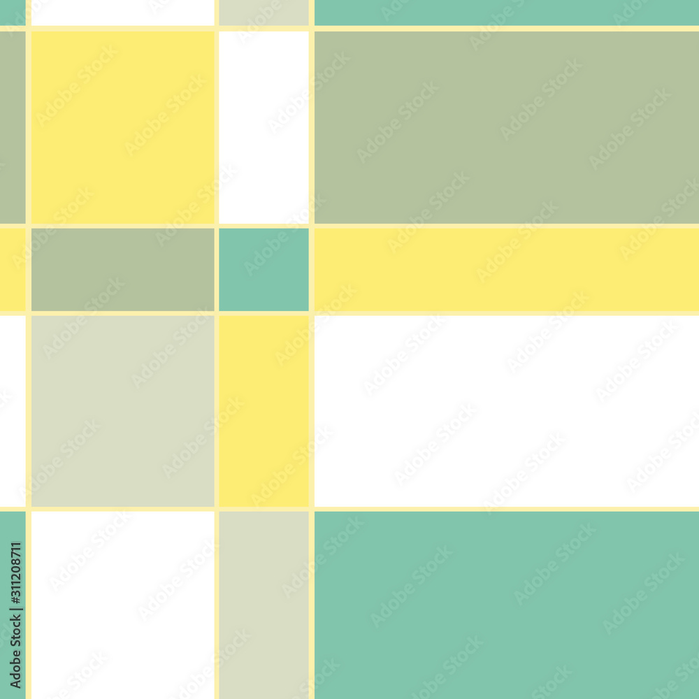 Seamless vector pattern with squares and rectangular. Gentle abstract textured background. Simple design for fabric. Wallpaper, clothes, curtains, fashion.