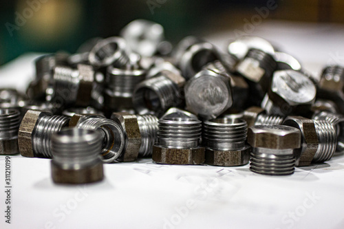 Steel plugs with hexagon for hydraulics