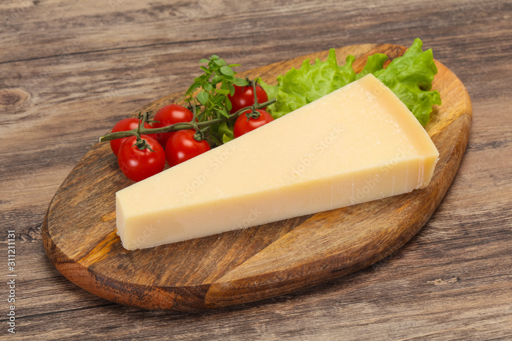 Italian traditional parmesan cheese triangle Italian traditional parmesan cheese triangle