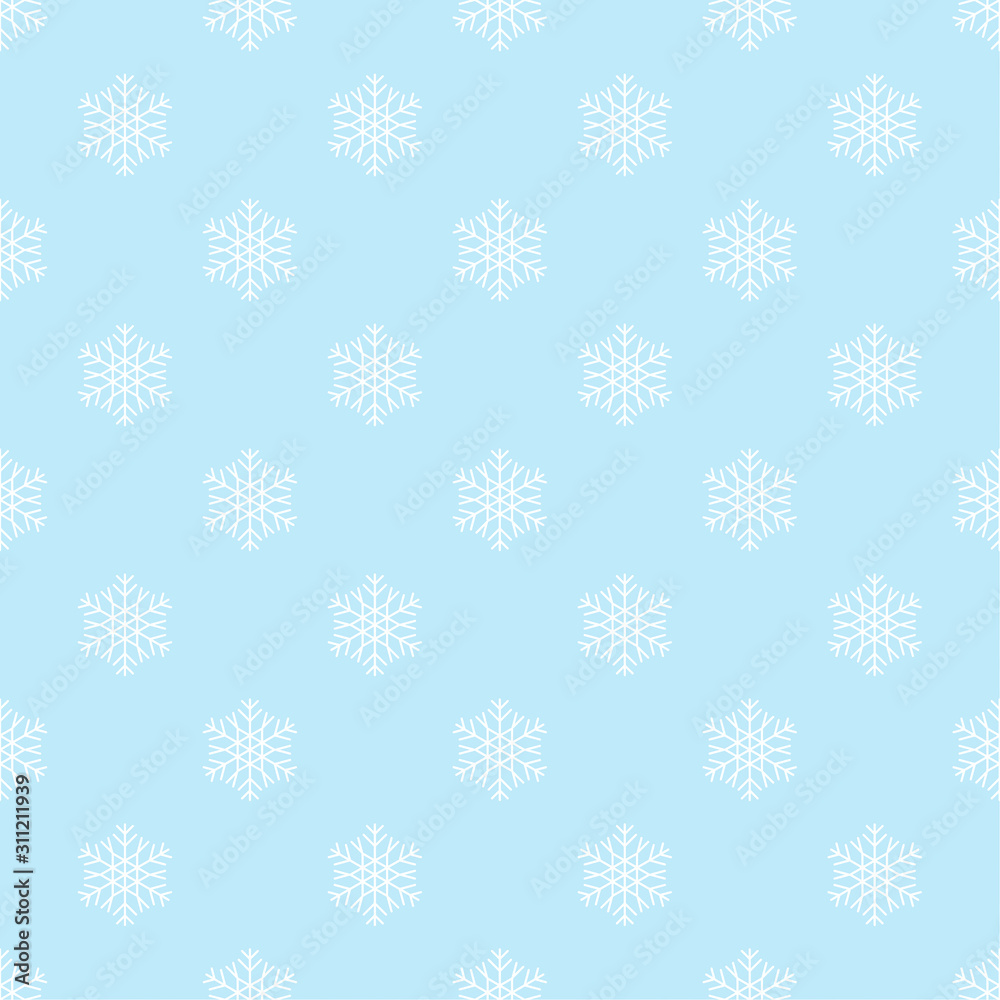 Vector seamless pattern with decorative snowflakes. Winter background. Vector seamless pattern with decorative snowflakes. Winter background.