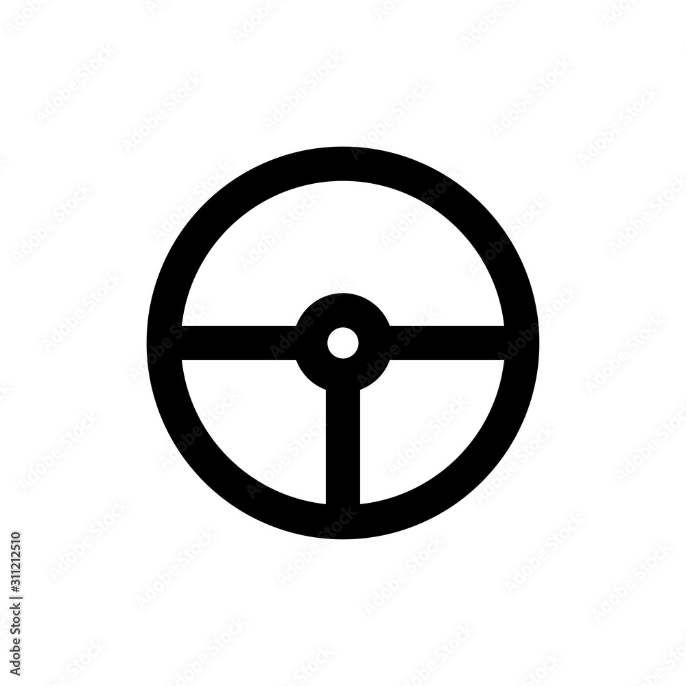 Steering wheel icon design trendy Steering wheel icon design trendy