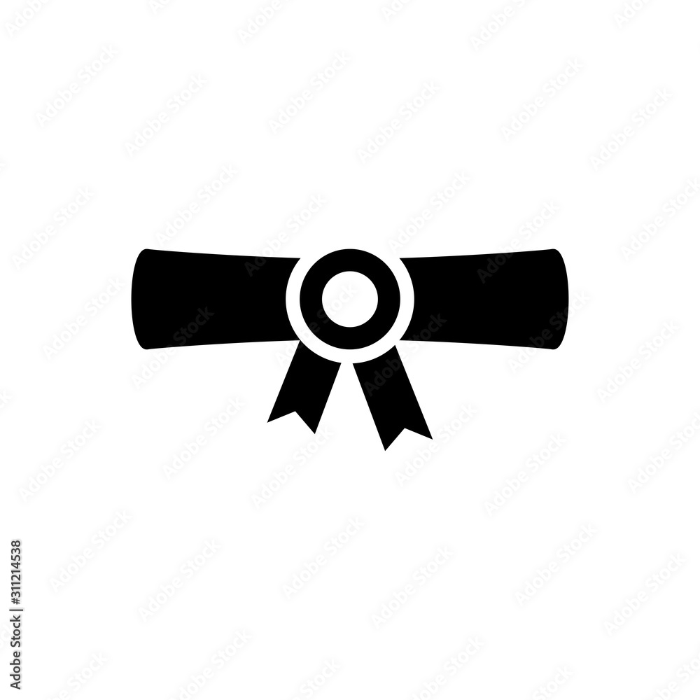 Paper roll, certificate diploma icon Paper roll, certificate diploma icon