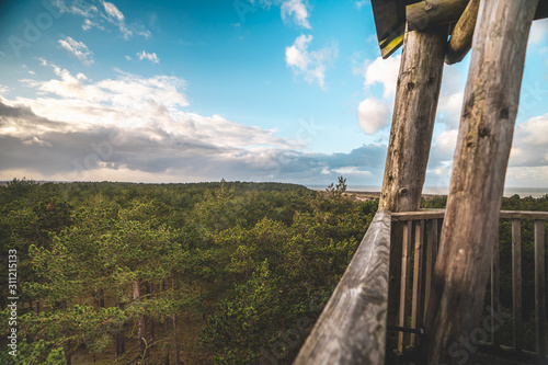 Nature reserve Oranjezon, Zeeland, the Netherlands watchtower photo