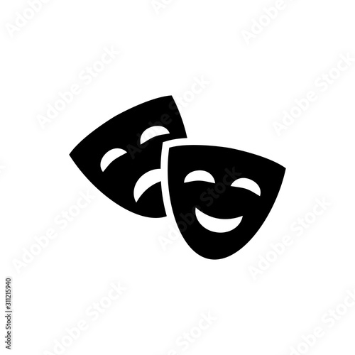 Mask icon trendy design template