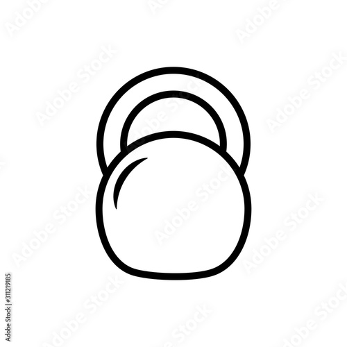 Fitness icon : Kettle bell icon