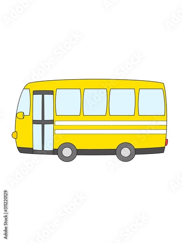 bus isolated on white background