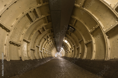 Greenwich foot tunnel in london.