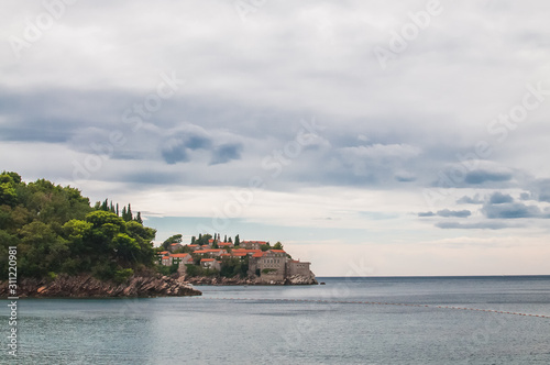 Sveti Stefan. Milocher. The beaches of the king and queen in Montenegro. photo