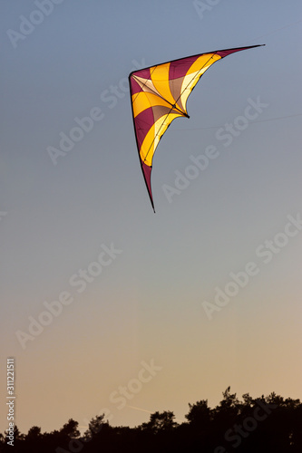 kite flying in the sky photo