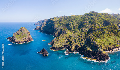 Foto Azores aerial Santa Maria Cliffs and beaches