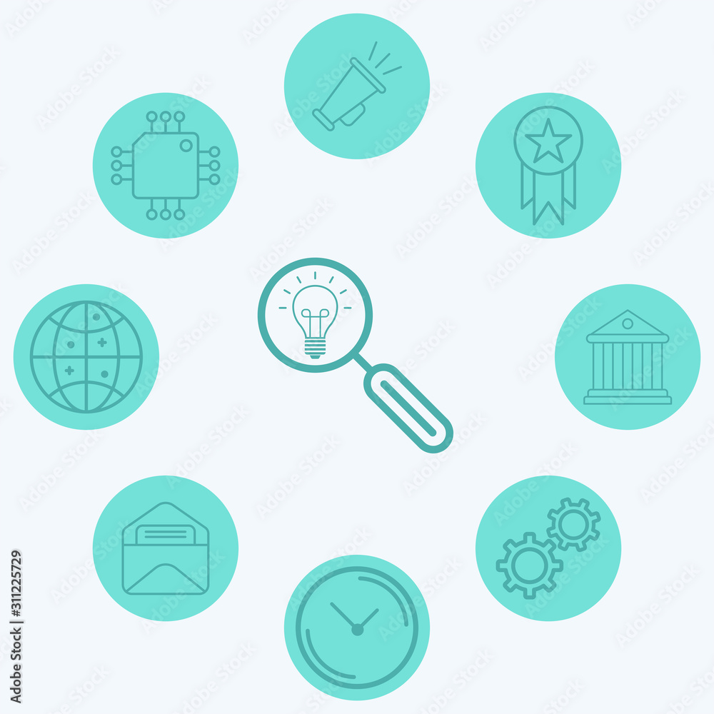 Search idea vector icon sign symbol Search idea vector icon sign symbol