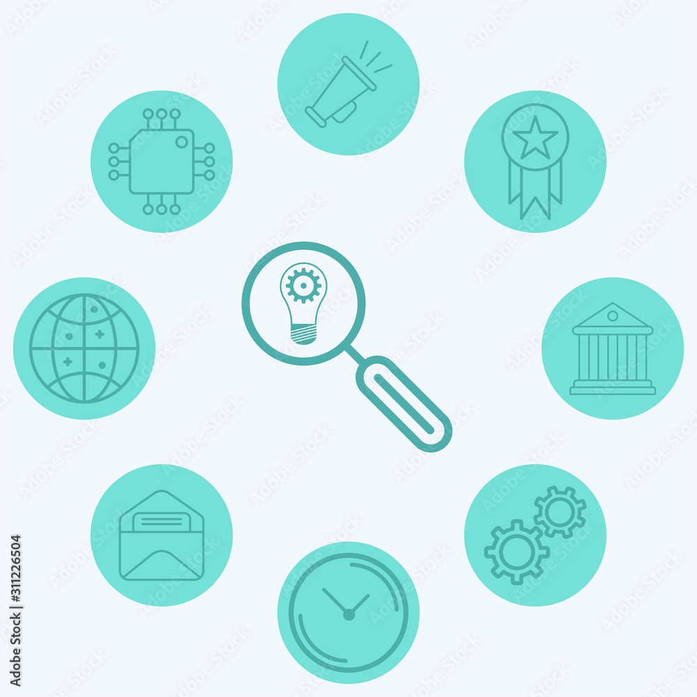 Search idea vector icon sign symbol Search idea vector icon sign symbol
