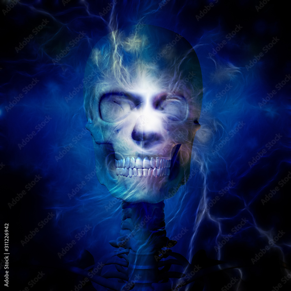 Skull Design. Modern digital art Skull Design. Modern digital art