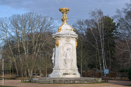 Beethoven-Haydn-Mozart Memorial in Tiergarten park of Berlin, Germany. The monument was erected in 1904.