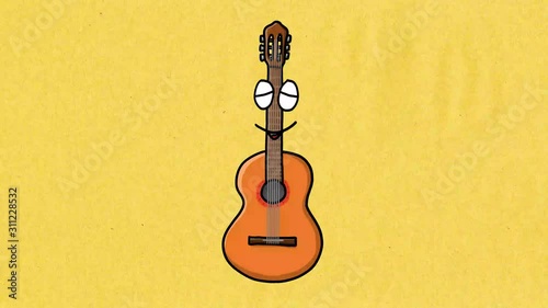 Gitarre Cartoon Animation photo