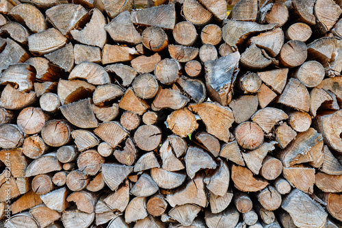 Stock of beautiful firewood texture