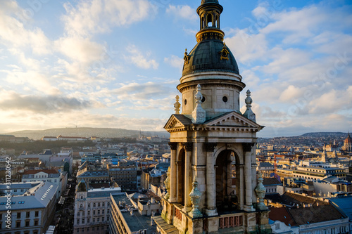 Budapest city from dome of St. Stephens Cathedral, Hungary © photoguns