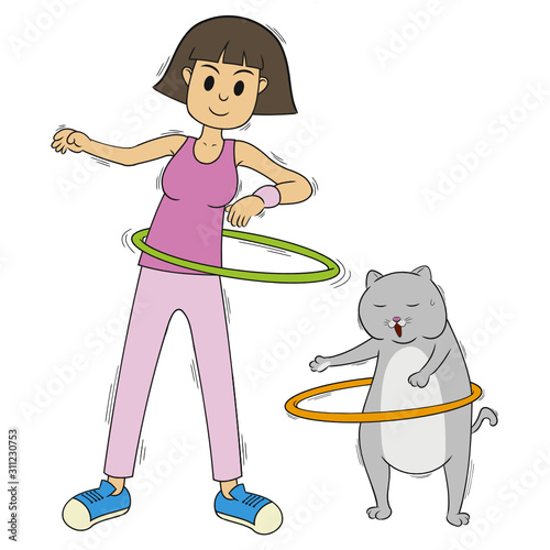 HulahoopGirl&Cat