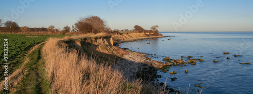 beautiful cliff coast at Staberhuk on the German island of Fehmarn