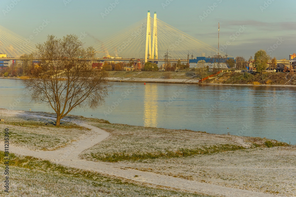 Obraz premium Embankment of the river Neva. Piscatorial.Saint-Petersburg. Russ