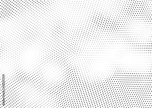 Abstract halftone dotted background. Futuristic grunge pattern, dot and circles. Vector modern optical pop art texture for posters, sites, business cards, cover, postcards, labels, stickers layout.