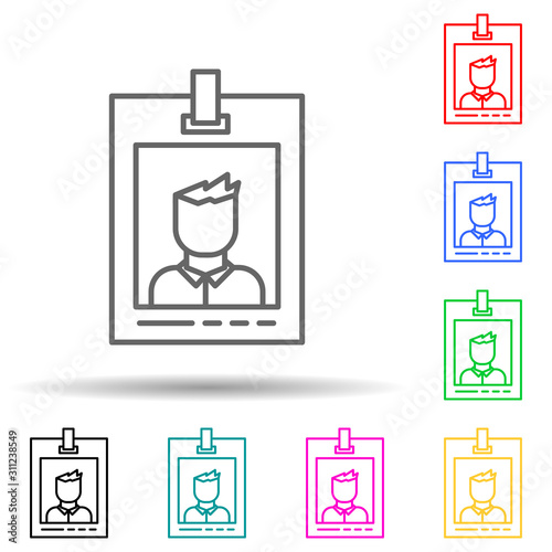 notable police multi color style icon. Simple thin line, outline vector of crime Investigation icons for ui and ux, website or mobile application