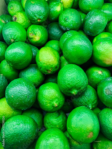 lots of green lime for eating like a background