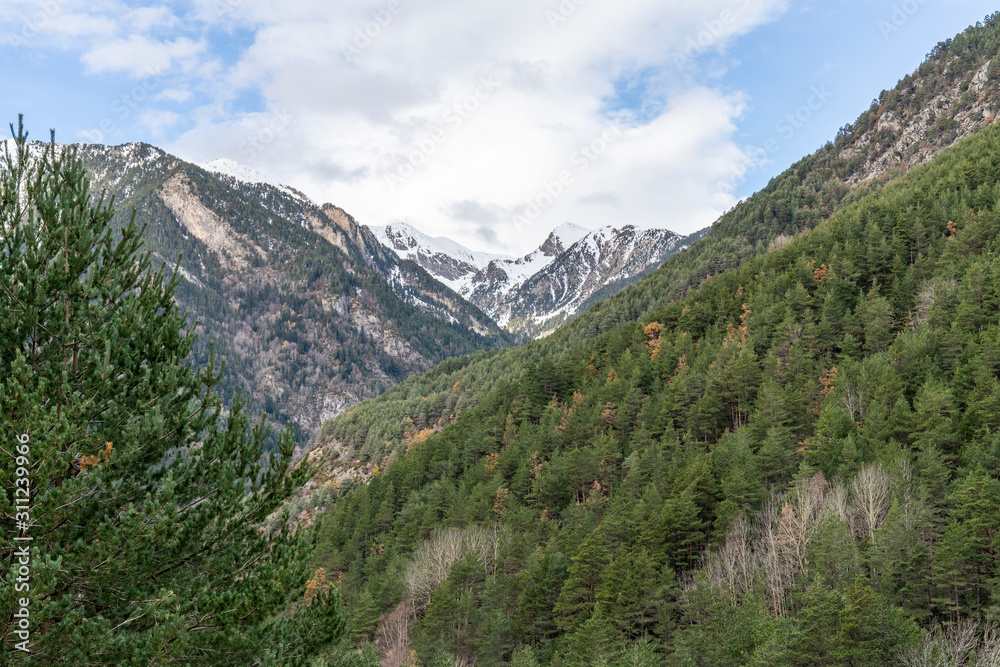 National Park of Aigüestortes and lake of Sant Maurici.