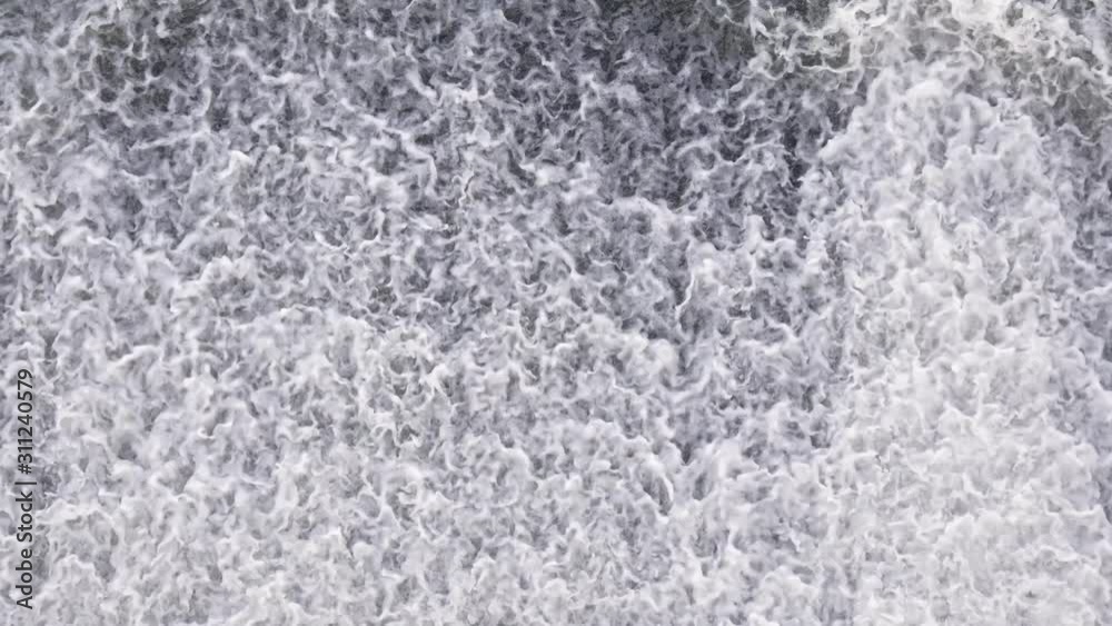 Powerful flow of water from the dam The discharge of water Powerful flow of water from the dam The discharge of water