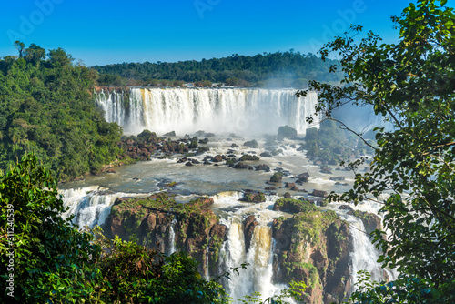 Waterfalls Cataratas Foz de Iguazu, Brazil.