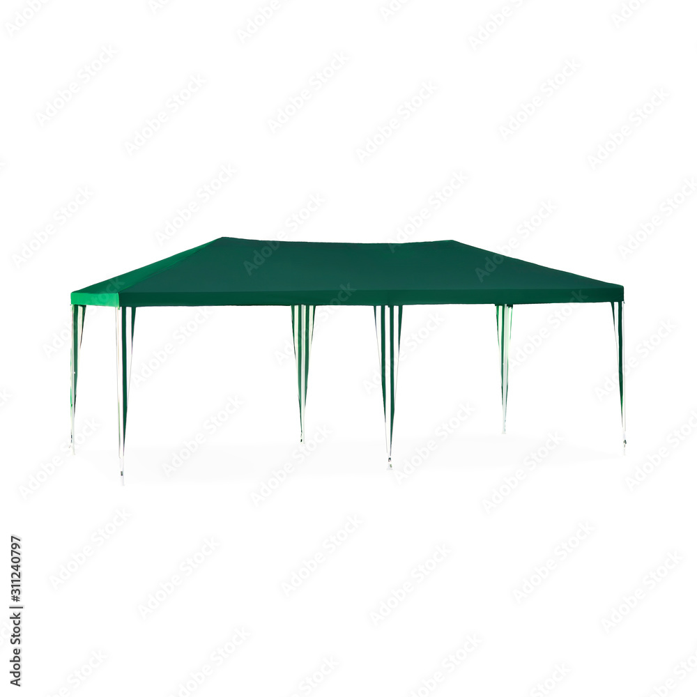 awning green glade on white background