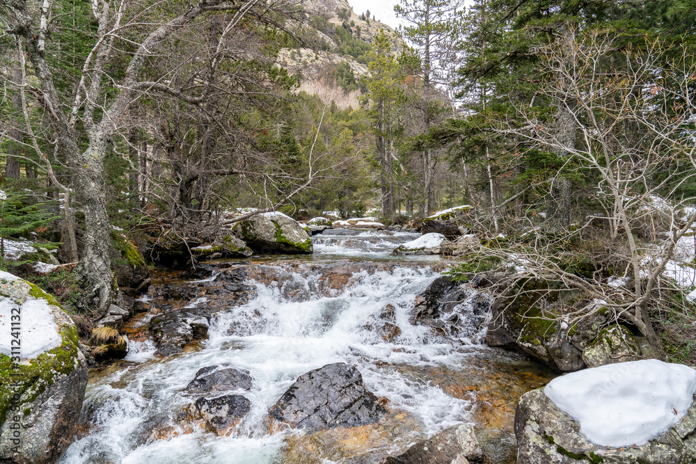 Obraz premium National Park of Aigüestortes and lake of Sant Maurici.