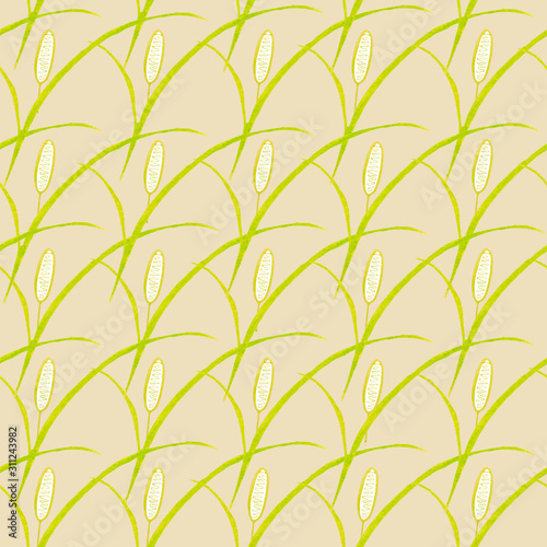 Seamless floral pattern created from doodles drawn with markers. For textiles  packaging.