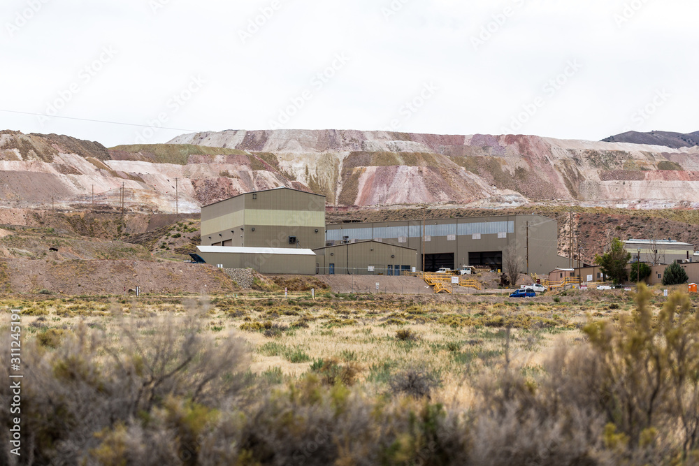 Hycroft strip mine in nevada near black rock desert