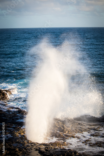 Geyser, ocean, spout 