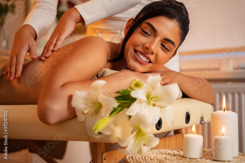 massage  massaging  girl  European  spa   treatment  luxury   