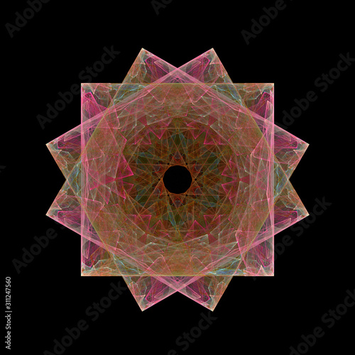 colorfully abstract fractal image