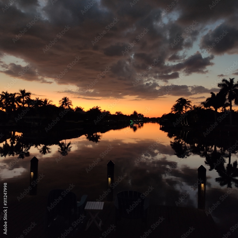 Obraz premium Sonnenuntergang über Cape Coral
