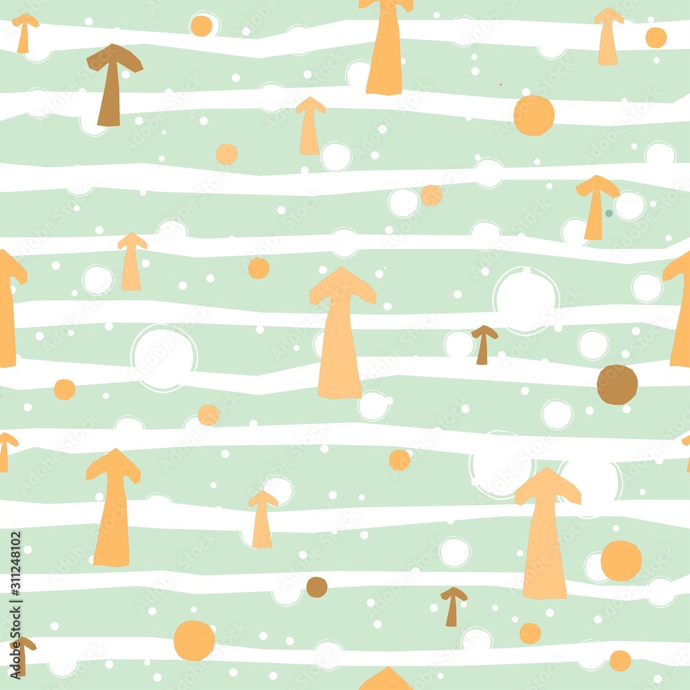 Seamless Pattern with Cute Stripes, funny shape. Repeating background for prints. Scandinavian Style. Seamless Pattern with Cute Stripes, funny shape. Repeating background for prints. Scandinavian Style.