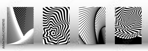 Set of abstract psychedelic backgrounds