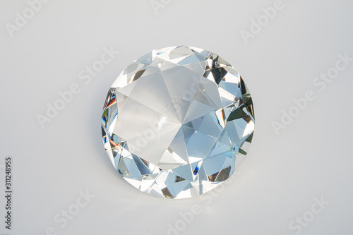 Glass diamond isolated