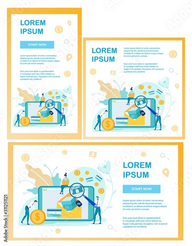 Shopping Certificate Landing Page Templates Set