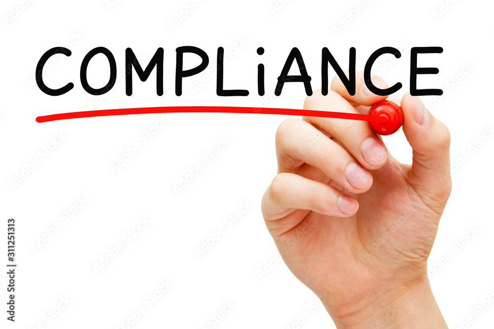 Word Compliance Handwritten With Black Marker Word Compliance Handwritten With Black Marker