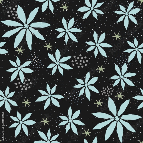 Seamless Pattern with Cute Apples on cute background.