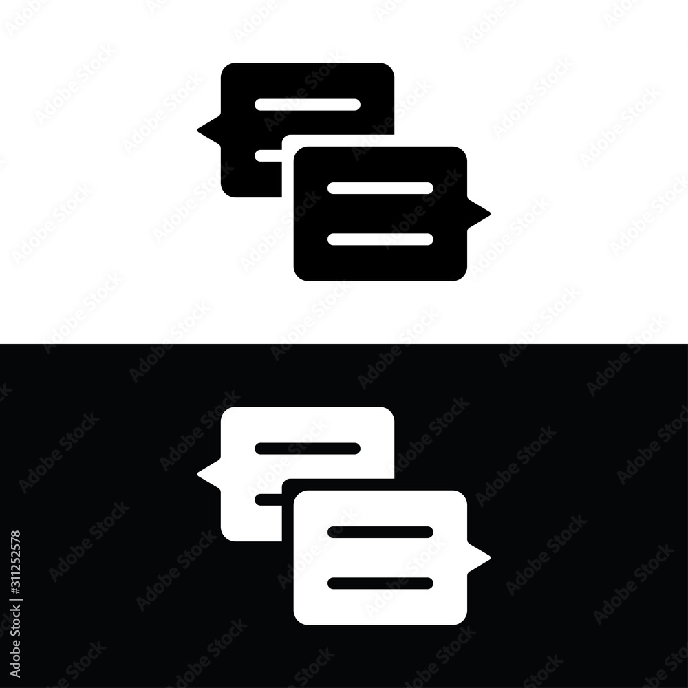Speech bubble icon illustration isolated vector sign symbol Speech bubble icon illustration isolated vector sign symbol